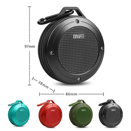 mifa IXP6 Waterproof Mini Portable Bass Wireless Bluetooth Speaker Built-in Mic(Silver grey)-garmade.com