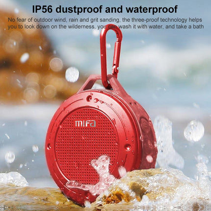 mifa IXP6 Waterproof Mini Portable Bass Wireless Bluetooth Speaker Built-in Mic(Silver grey)-garmade.com