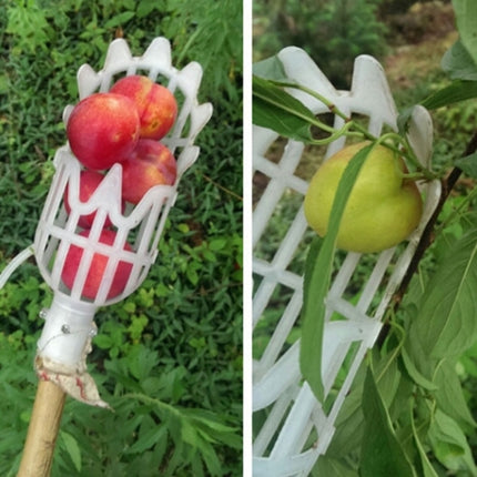 Plum Date Apricot Pick Fruit Plastic Tool(White)-garmade.com