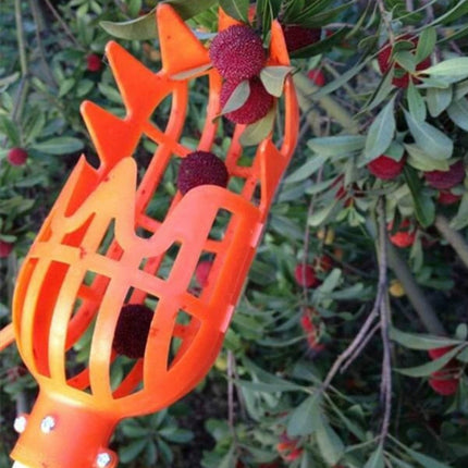 Plum Date Apricot Pick Fruit Plastic Tool(Orange)-garmade.com