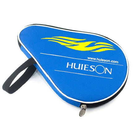 HUIESON HS-PT-H02 Gourd-shaped Zipper Oxford Cloth Single Table Tennis Racket with Ball Bag, Size: 30x20.5cm(Blue)-garmade.com