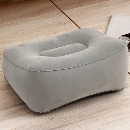 Travel Portable Inflatable Foot Rest Pilllow Mat Pad, Size:16x9cm(Gray)-garmade.com