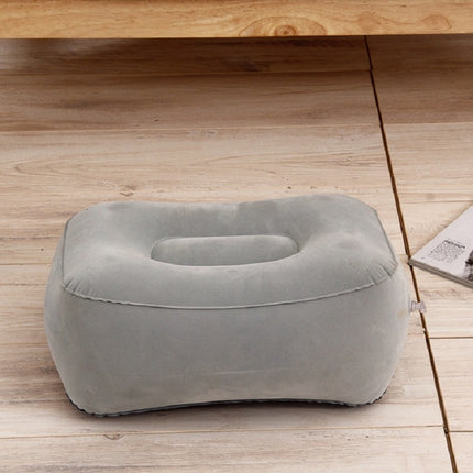 Travel Portable Inflatable Foot Rest Pilllow Mat Pad, Size:38x29cm(Gray)-garmade.com