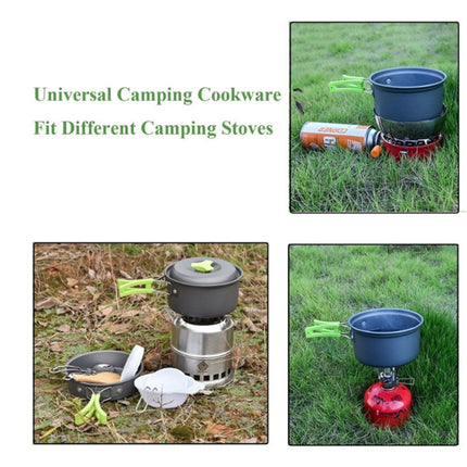 Camping cookware Outdoor cookware set(Green)-garmade.com