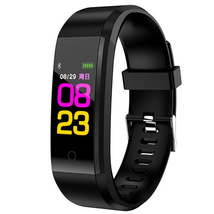 ID115 Plus Smart Bracelet Fitness Heart Rate Monitor Blood Pressure Pedometer Health Running Sports SmartWatch for IOS Android(black)-garmade.com