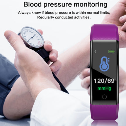 ID115 Plus Smart Bracelet Fitness Heart Rate Monitor Blood Pressure Pedometer Health Running Sports SmartWatch for IOS Android(blue)-garmade.com