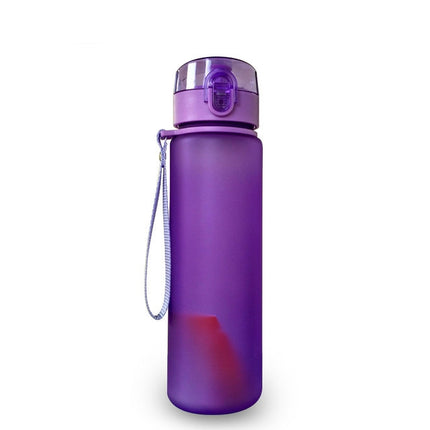 Leak-proof Sports Water Bottle Tour Hiking Portable Bottles(violet)-garmade.com