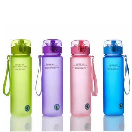 Leak-proof Sports Water Bottle Tour Hiking Portable Bottles(violet)-garmade.com