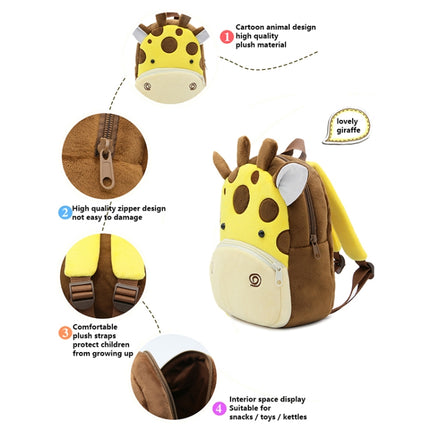 Kids 3D Animal Velvet Backpacks Children Cartoon Kindergarten Toys Gifts School Bags(Fox)-garmade.com