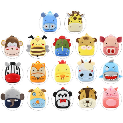 Kids 3D Animal Velvet Backpacks Children Cartoon Kindergarten Toys Gifts School Bags(Pig)-garmade.com