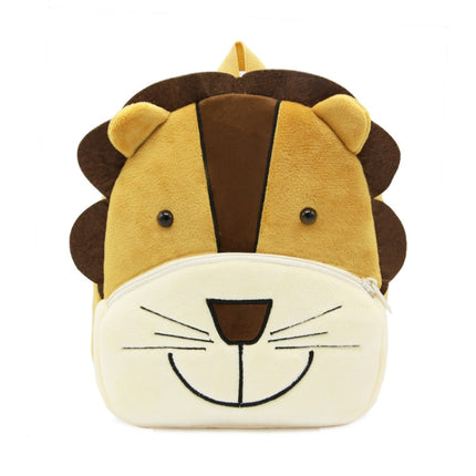 Kids 3D Animal Velvet Backpacks Children Cartoon Kindergarten Toys Gifts School Bags(Lion)-garmade.com