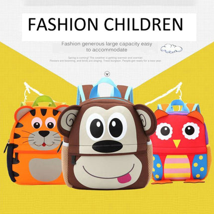 Cute Kid Toddler Schoo Bags Kindergarten Children Schoolbag 3D Cartoon Animal Bag(Tiger)-garmade.com