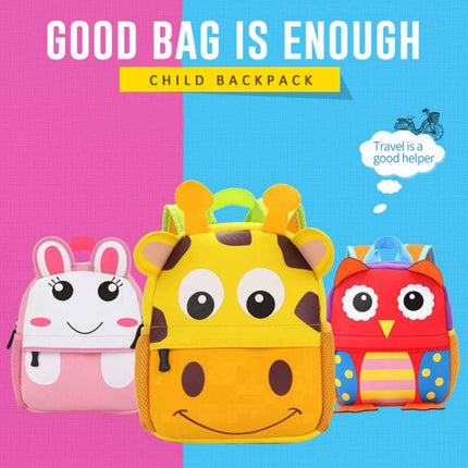Cute Kid Toddler Schoo Bags Kindergarten Children Schoolbag 3D Cartoon Animal Bag(Rabbit)-garmade.com