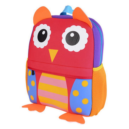 Cute Kid Toddler Schoo Bags Kindergarten Children Schoolbag 3D Cartoon Animal Bag(Owl)-garmade.com