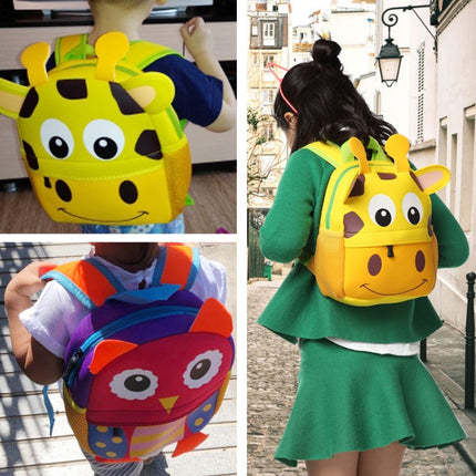 Cute Kid Toddler Schoo Bags Kindergarten Children Schoolbag 3D Cartoon Animal Bag(Goat)-garmade.com