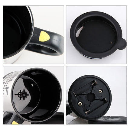 400ml Mugs Automatic Electric Self Stirring Mug Cup Coffee Milk Mixing Mug Smart Stainless Steel Juice Mix Cup Drinkware(Black)-garmade.com
