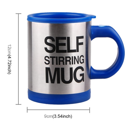 400ml Mugs Automatic Electric Self Stirring Mug Cup Coffee Milk Mixing Mug Smart Stainless Steel Juice Mix Cup Drinkware(Deep Blue)-garmade.com