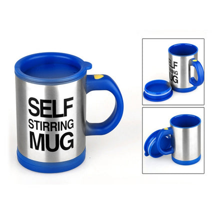 400ml Mugs Automatic Electric Self Stirring Mug Cup Coffee Milk Mixing Mug Smart Stainless Steel Juice Mix Cup Drinkware(Deep Blue)-garmade.com