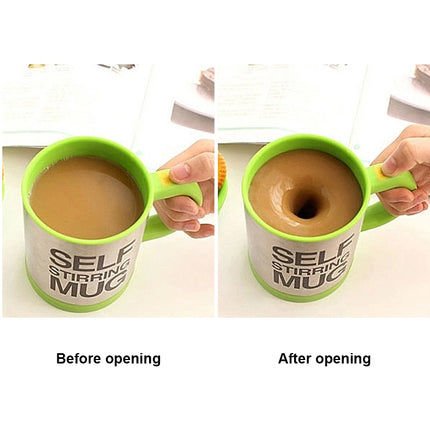 400ml Mugs Automatic Electric Self Stirring Mug Cup Coffee Milk Mixing Mug Smart Stainless Steel Juice Mix Cup Drinkware(Red)-garmade.com