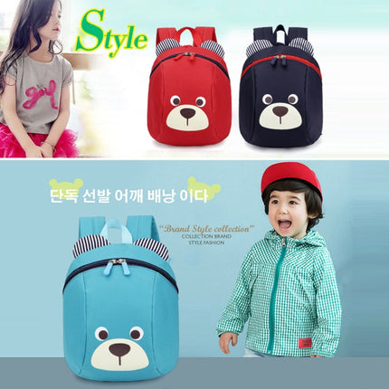 Children Anti-lost Backpack Toddler Cartoon School Bag(Sky blue)-garmade.com