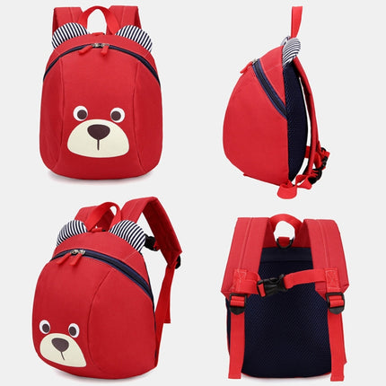 Children Anti-lost Backpack Toddler Cartoon School Bag(Rose Red)-garmade.com