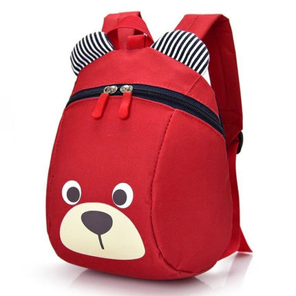 Children Anti-lost Backpack Toddler Cartoon School Bag(Red)-garmade.com