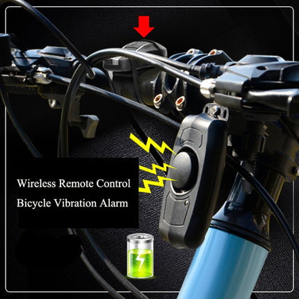 Bicycle Lock Anti-theft Anti-lost USB Charging Wireless Remote Control Vibration Alarm Detector Sensor-garmade.com