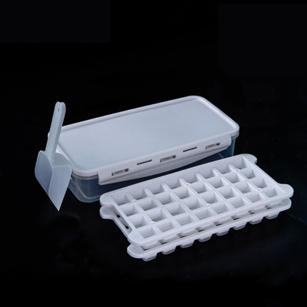 Household Silicone Ice Box With Lid Ice Cube Mold Refrigerator Ice Lattice Quick Freezer Random Color Delivery, Size:64 Grid-garmade.com