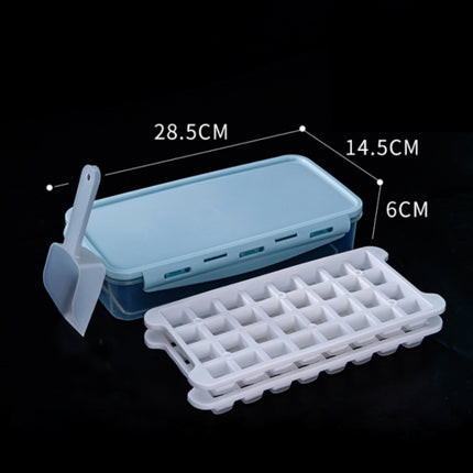 Household Silicone Ice Box With Lid Ice Cube Mold Refrigerator Ice Lattice Quick Freezer Random Color Delivery, Size:64 Grid-garmade.com