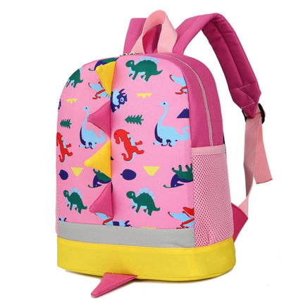Backpack Cute Cartoon Dinosaur School Bags for Children(Pink)-garmade.com