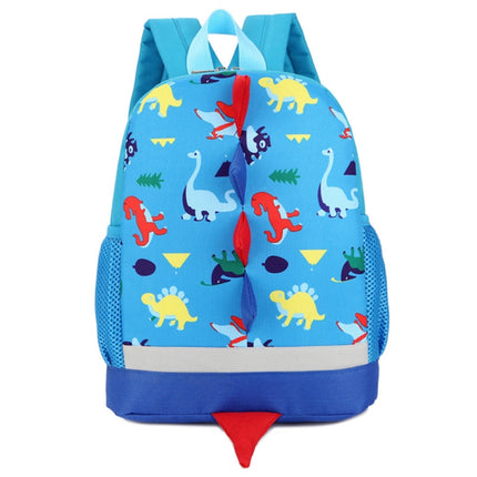 Backpack Cute Cartoon Dinosaur School Bags for Children(Blue)-garmade.com