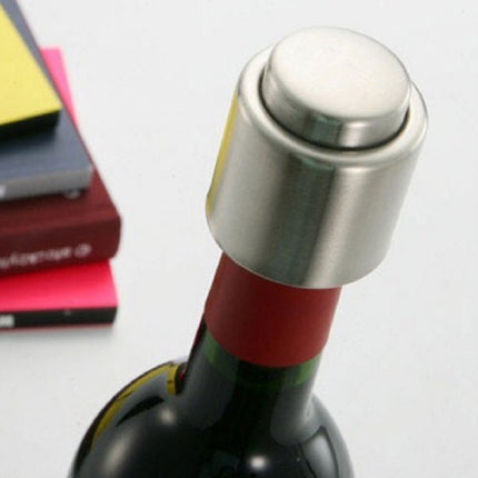 Push Stainless Steel Red Wine Stopper Champagne Stopper, Style:Red Wine Stopper-garmade.com