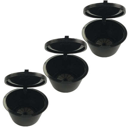 3 PCS Coffee Machine Universal Capsule Cup Over-treatment Cup Coffee Filter(Black)-garmade.com