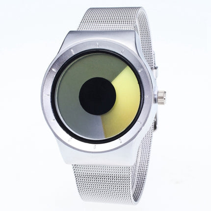 2 PCS Creative Swirl Design Luminous Watch withouPointer(Yellow)-garmade.com