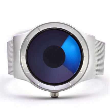 2 PCS Creative Swirl Design Luminous Watch withouPointer(Blue)-garmade.com