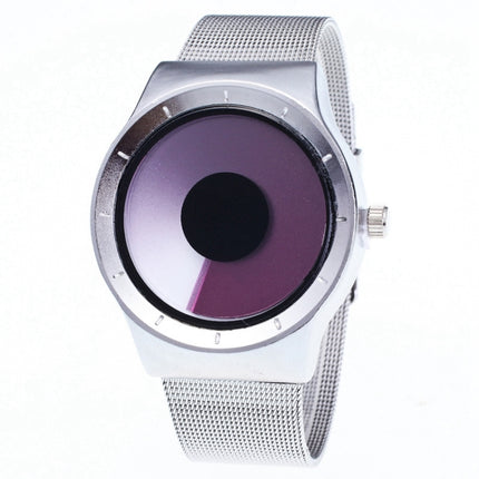 2 PCS Creative Swirl Design Luminous Watch withouPointer(Purple)-garmade.com