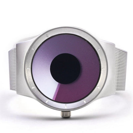 2 PCS Creative Swirl Design Luminous Watch withouPointer(Purple)-garmade.com