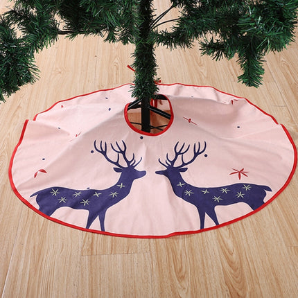 Christmas Ornaments Christmas Tree Bottom Skirt Decoration(Double Deer)-garmade.com