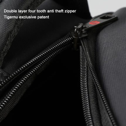 Anti-theft Nylon Laptop Backpacks School Fashion Travel Male Casual Schoolbag 15.6 inch(Black with USB Port)-garmade.com