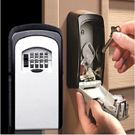 Safety Home Durable Storage Box Key Hider 4 Digit Security Secret Code Lock Wall Mounted Combination Password Keys Box-garmade.com