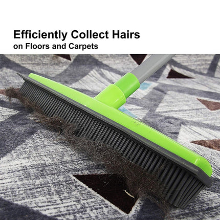 Pet Carpet Hair Removal Broom Scraping Dust-free Hand-washing Mop Rubber Floor Brush-garmade.com