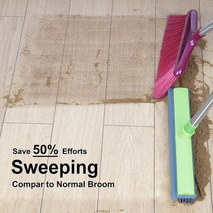 Pet Carpet Hair Removal Broom Scraping Dust-free Hand-washing Mop Rubber Floor Brush-garmade.com