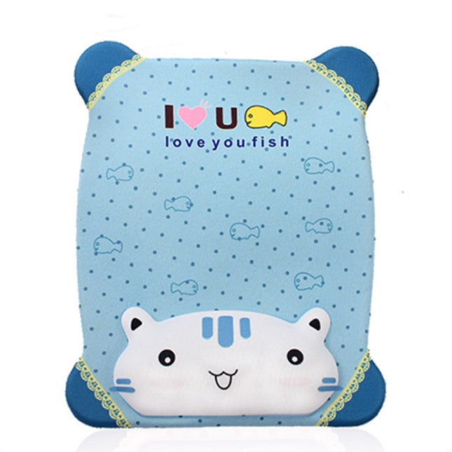 Cartoon Silicone Wristband Mouse Pad(Blue Cat)-garmade.com
