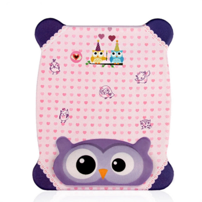 Cartoon Silicone Wristband Mouse Pad(Purple Owl)-garmade.com