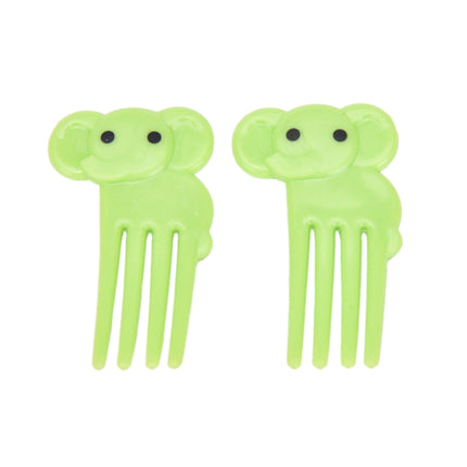 5 Sets 10 in 1 Creative Cartoon Animal Plastic Children Fruit Fork Bento Decoration Toothpick(G220)-garmade.com