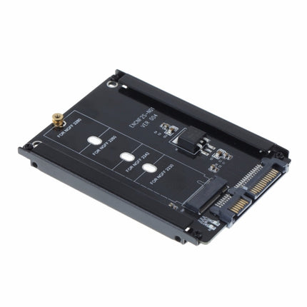 Metal Case CYB + M Socket 2 M.2 NGFF (SATA) SSD to 2.5 SATA Adapter for 2230/2242/2260/2280mm M2 NGFF SSD Solid State Hard Drive-garmade.com