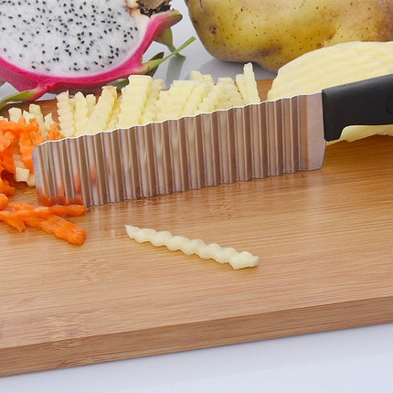 2 PCS Stainless Steel Wave Knife Professional Potato Cutting Machine-garmade.com