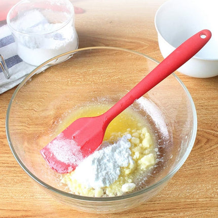 Kitchen Silicone Cream Cake Spatula Mixing Scraper Brush Butter Mixer Brushes Baking Tool Kitchenware(Green)-garmade.com