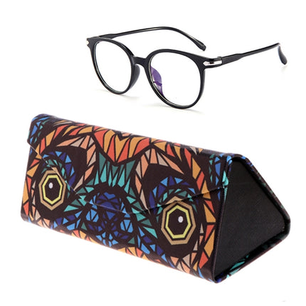 Foldable Triangle Animal Print Glasses Case Sunglasses Myopia Frame Case(Dog)-garmade.com
