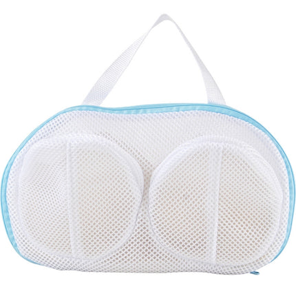 Mesh Bra Laundry Bag Underwear Pouch Travel Organizer Bags(Blue)-garmade.com